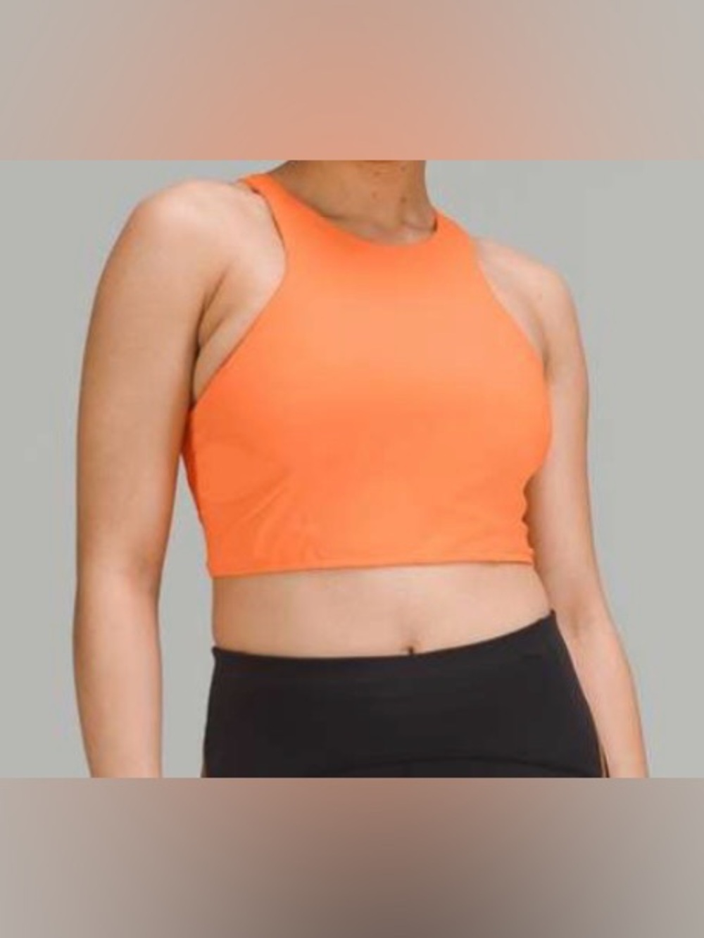 Lululemon Women’s Mesh-Back Train Bra Medium
Support, A/B Cup Orange Size 6